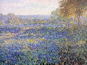 Onderdonk, Julian Fields of Bluebonnets oil painting artist